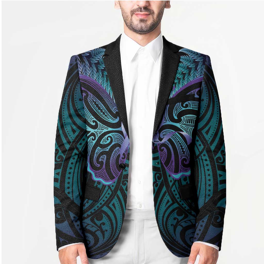 Suicide Prevention New Zealand Blazer Aotearoa Maori Butterfly Mix Silver Fern - Aussie Hoodie