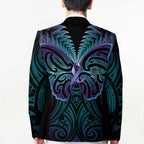 Suicide Prevention New Zealand Blazer Aotearoa Maori Butterfly Mix Silver Fern - Aussie Hoodie