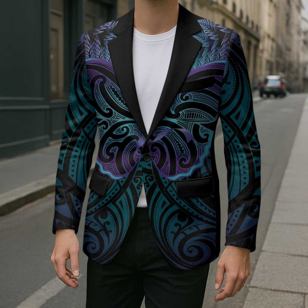 Suicide Prevention New Zealand Blazer Aotearoa Maori Butterfly Mix Silver Fern - Aussie Hoodie
