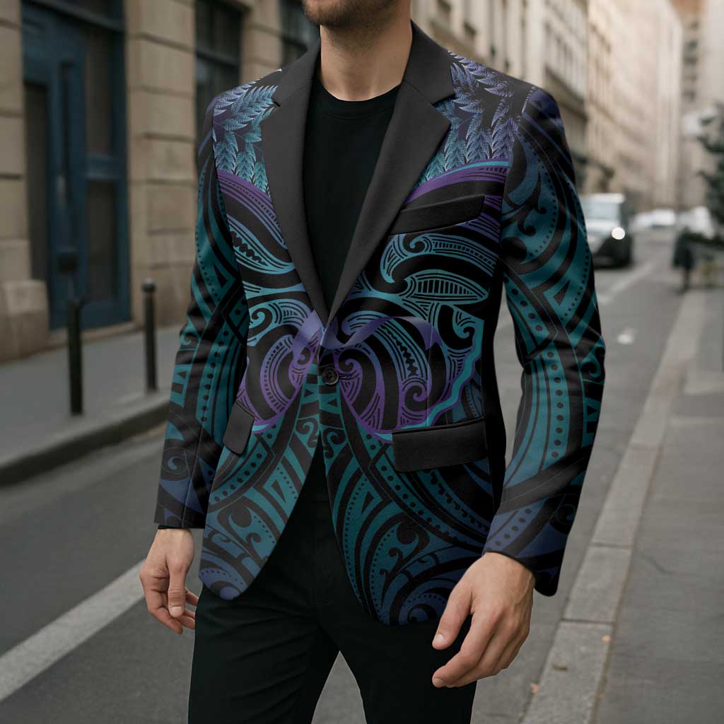 Suicide Prevention New Zealand Blazer Aotearoa Maori Butterfly Mix Silver Fern - Aussie Hoodie