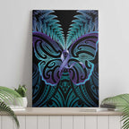 Suicide Prevention New Zealand Canvas Wall Art Aotearoa Maori Butterfly Mix Silver Fern - Aussie Hoodie