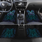 Suicide Prevention New Zealand Car Mats Aotearoa Maori Butterfly Mix Silver Fern - Aussie Hoodie
