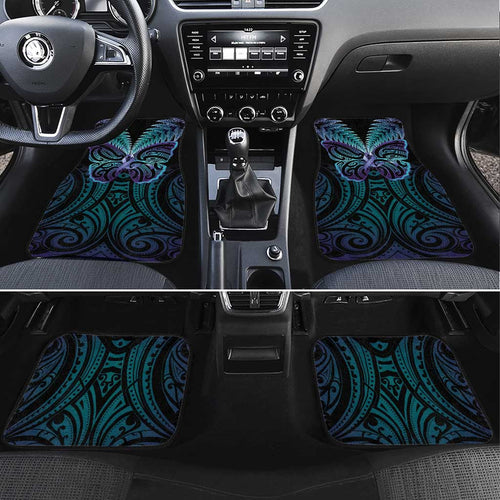 Suicide Prevention New Zealand Car Mats Aotearoa Maori Butterfly Mix Silver Fern - Aussie Hoodie