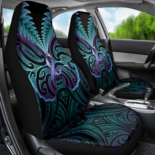 Suicide Prevention New Zealand Car Seat Cover Aotearoa Maori Butterfly Mix Silver Fern - Aussie Hoodie