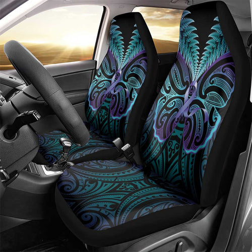 Suicide Prevention New Zealand Car Seat Cover Aotearoa Maori Butterfly Mix Silver Fern - Aussie Hoodie
