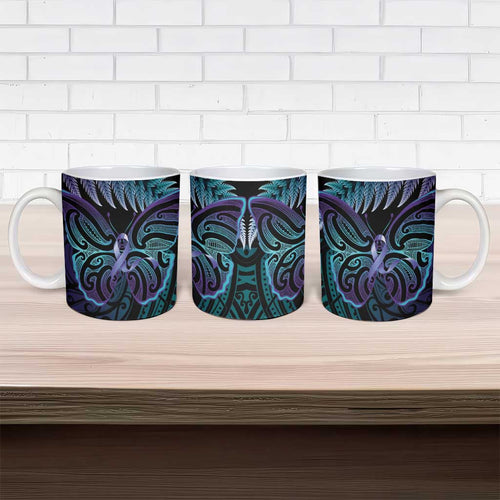 Suicide Prevention New Zealand Ceramic Mug Aotearoa Maori Butterfly Mix Silver Fern - Aussie Hoodie