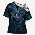 Suicide Prevention New Zealand Cross Shoulder Shirt Aotearoa Maori Butterfly Mix Silver Fern - Aussie Hoodie