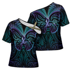 Suicide Prevention New Zealand Cross Shoulder Shirt Aotearoa Maori Butterfly Mix Silver Fern - Aussie Hoodie