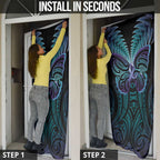Suicide Prevention New Zealand Door Cover Aotearoa Maori Butterfly Mix Silver Fern - Aussie Hoodie