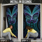 Suicide Prevention New Zealand Door Cover Aotearoa Maori Butterfly Mix Silver Fern - Aussie Hoodie