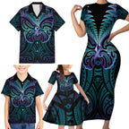 Suicide Prevention New Zealand Family Matching Short Sleeve Bodycon Dress and Hawaiian Shirt Aotearoa Maori Butterfly Mix Silver Fern - Aussie Hoodie