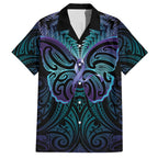 Suicide Prevention New Zealand Family Matching Short Sleeve Bodycon Dress and Hawaiian Shirt Aotearoa Maori Butterfly Mix Silver Fern - Aussie Hoodie