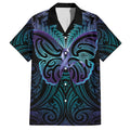 Suicide Prevention New Zealand Family Matching Summer Maxi Dress and Hawaiian Shirt Aotearoa Maori Butterfly Mix Silver Fern - Aussie Hoodie