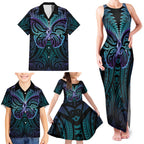 Suicide Prevention New Zealand Family Matching Tank Maxi Dress and Hawaiian Shirt Aotearoa Maori Butterfly Mix Silver Fern - Aussie Hoodie