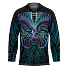 Suicide Prevention New Zealand Hockey Jersey Aotearoa Maori Butterfly Mix Silver Fern - Aussie Hoodie