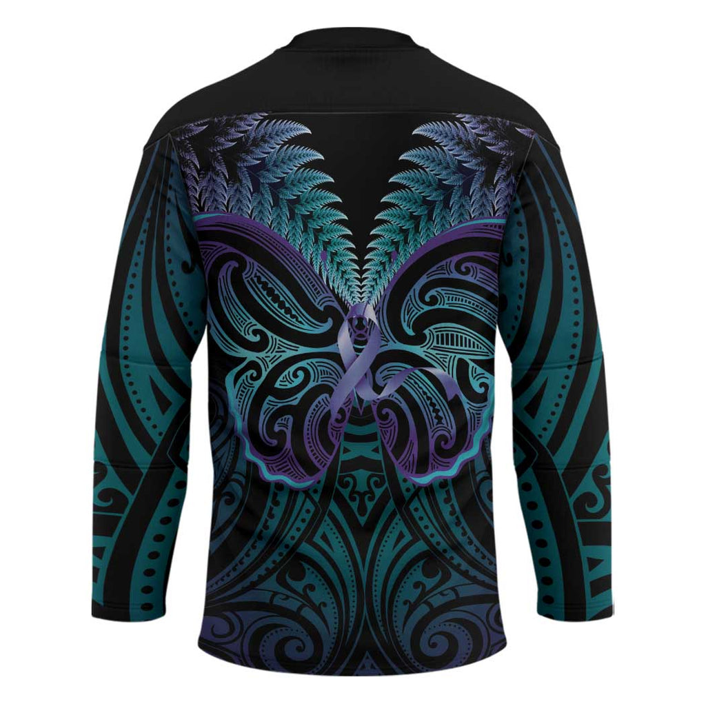 Suicide Prevention New Zealand Hockey Jersey Aotearoa Maori Butterfly Mix Silver Fern - Aussie Hoodie