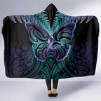 Suicide Prevention New Zealand Hooded Blanket Aotearoa Maori Butterfly Mix Silver Fern - Aussie Hoodie