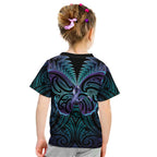 Suicide Prevention New Zealand Kid T Shirt Aotearoa Maori Butterfly Mix Silver Fern - Aussie Hoodie