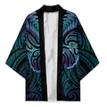 Suicide Prevention New Zealand Kimono Aotearoa Maori Butterfly Mix Silver Fern - Aussie Hoodie