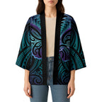 Suicide Prevention New Zealand Kimono Aotearoa Maori Butterfly Mix Silver Fern - Aussie Hoodie