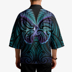 Suicide Prevention New Zealand Kimono Aotearoa Maori Butterfly Mix Silver Fern - Aussie Hoodie