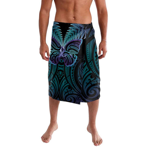 Suicide Prevention New Zealand Lavalava Aotearoa Maori Butterfly Mix Silver Fern - Aussie Hoodie