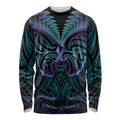Suicide Prevention New Zealand Long Sleeve Shirt Aotearoa Maori Butterfly Mix Silver Fern - Aussie Hoodie
