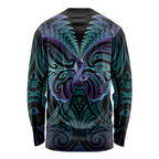 Suicide Prevention New Zealand Long Sleeve Shirt Aotearoa Maori Butterfly Mix Silver Fern - Aussie Hoodie