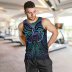 Suicide Prevention New Zealand Men Tank Top Aotearoa Maori Butterfly Mix Silver Fern - Aussie Hoodie