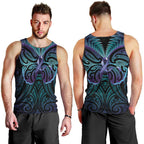 Suicide Prevention New Zealand Men Tank Top Aotearoa Maori Butterfly Mix Silver Fern - Aussie Hoodie