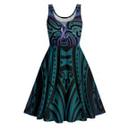Suicide Prevention New Zealand Midi Dress Aotearoa Maori Butterfly Mix Silver Fern - Aussie Hoodie