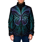 Suicide Prevention New Zealand Padded Jacket Aotearoa Maori Butterfly Mix Silver Fern - Aussie Hoodie