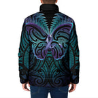 Suicide Prevention New Zealand Padded Jacket Aotearoa Maori Butterfly Mix Silver Fern - Aussie Hoodie