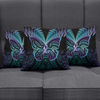 Suicide Prevention New Zealand Pillow Cover Aotearoa Maori Butterfly Mix Silver Fern - Aussie Hoodie
