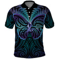 Suicide Prevention New Zealand Polo Shirt Aotearoa Maori Butterfly Mix Silver Fern - Aussie Hoodie