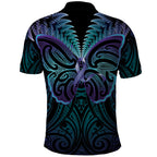 Suicide Prevention New Zealand Polo Shirt Aotearoa Maori Butterfly Mix Silver Fern - Aussie Hoodie