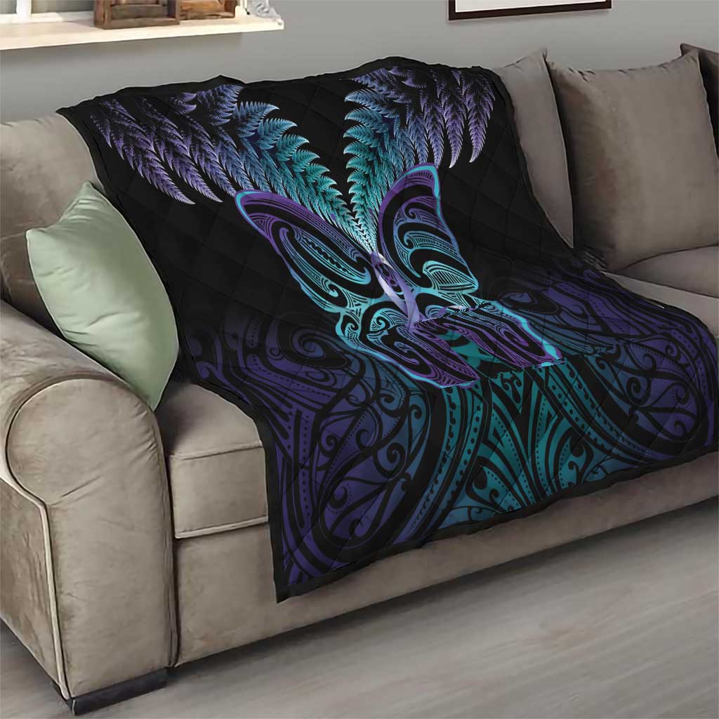 Suicide Prevention New Zealand Quilt Aotearoa Maori Butterfly Mix Silver Fern - Aussie Hoodie
