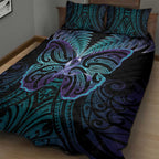 Suicide Prevention New Zealand Quilt Bed Set Aotearoa Maori Butterfly Mix Silver Fern - Aussie Hoodie