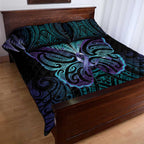 Suicide Prevention New Zealand Quilt Bed Set Aotearoa Maori Butterfly Mix Silver Fern - Aussie Hoodie