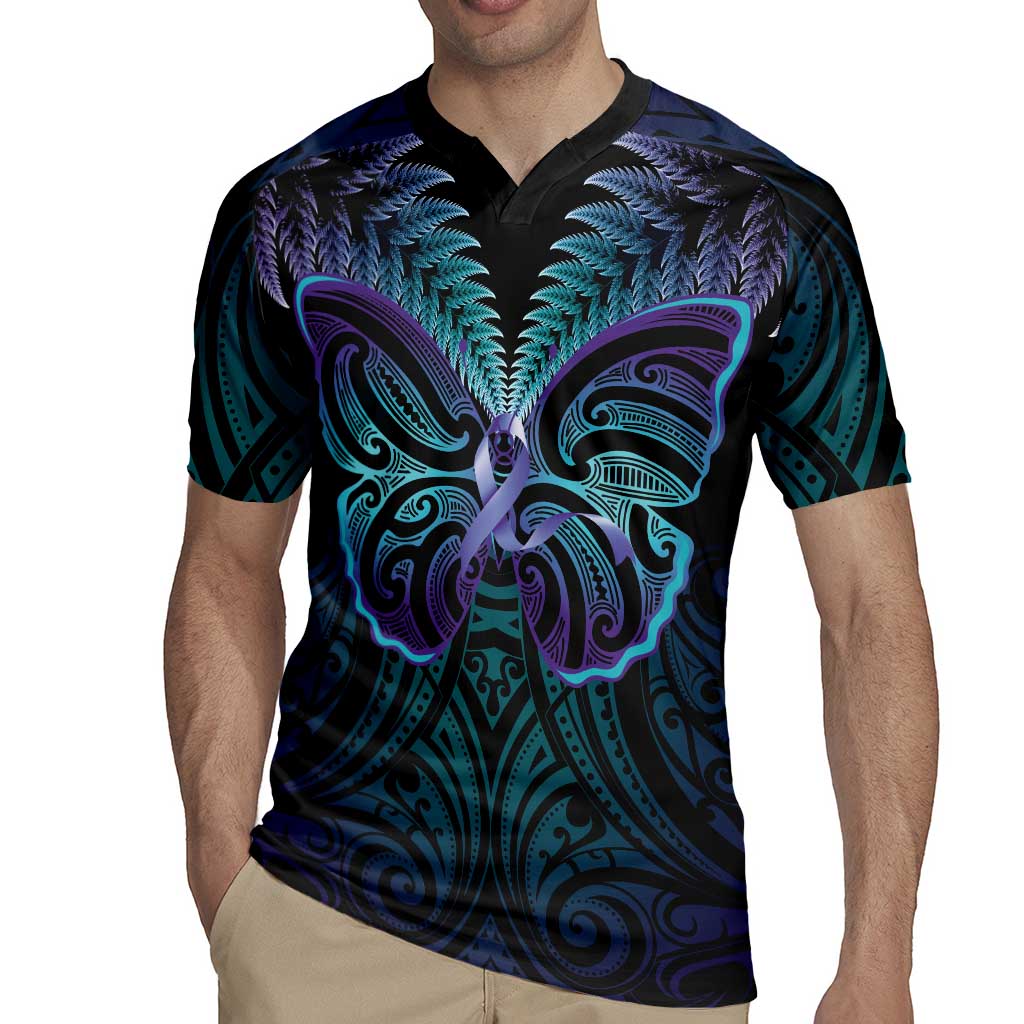 Suicide Prevention New Zealand Rugby Jersey Aotearoa Maori Butterfly Mix Silver Fern - Aussie Hoodie