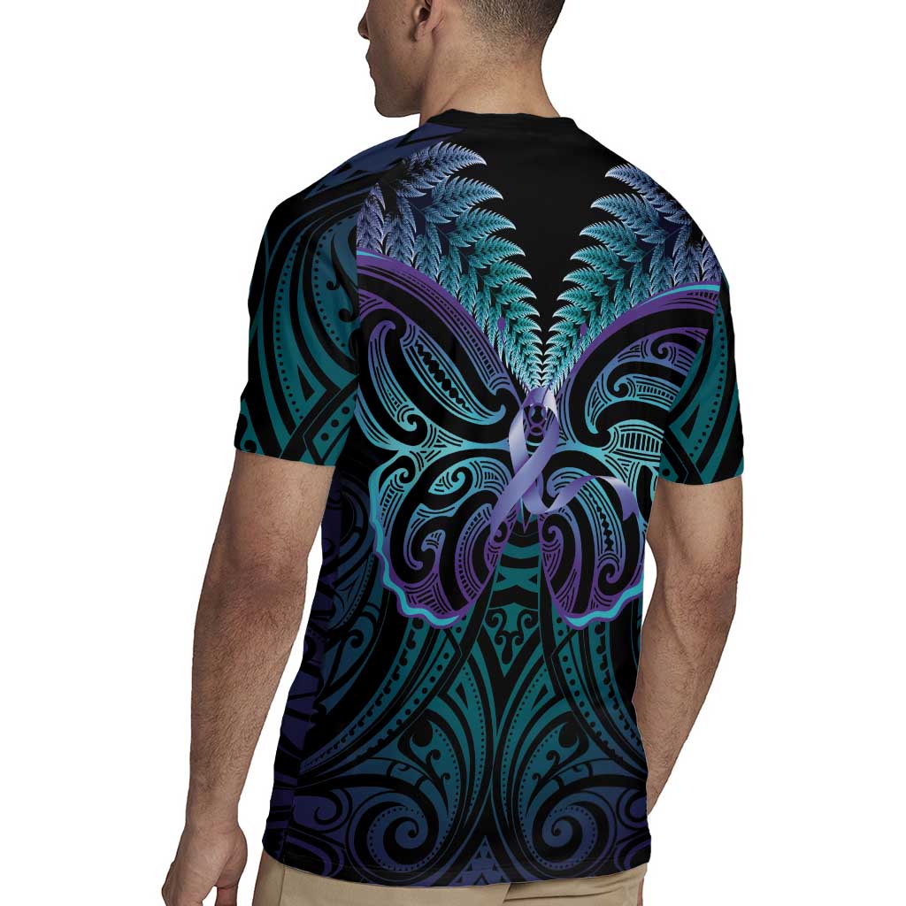 Suicide Prevention New Zealand Rugby Jersey Aotearoa Maori Butterfly Mix Silver Fern - Aussie Hoodie