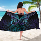 Suicide Prevention New Zealand Sarong Aotearoa Maori Butterfly Mix Silver Fern - Aussie Hoodie