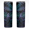 Suicide Prevention New Zealand Skinny Tumbler Aotearoa Maori Butterfly Mix Silver Fern - Aussie Hoodie