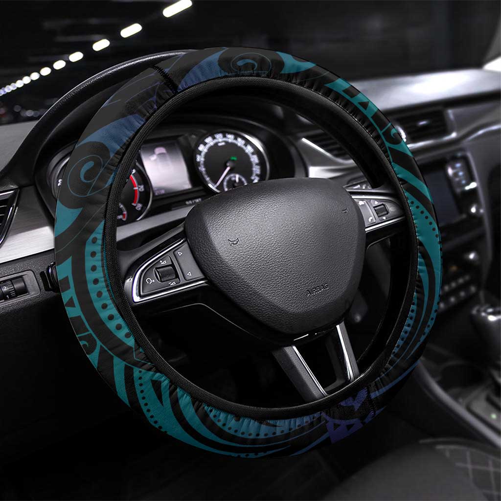 Suicide Prevention New Zealand Steering Wheel Cover Aotearoa Maori Butterfly Mix Silver Fern - Aussie Hoodie