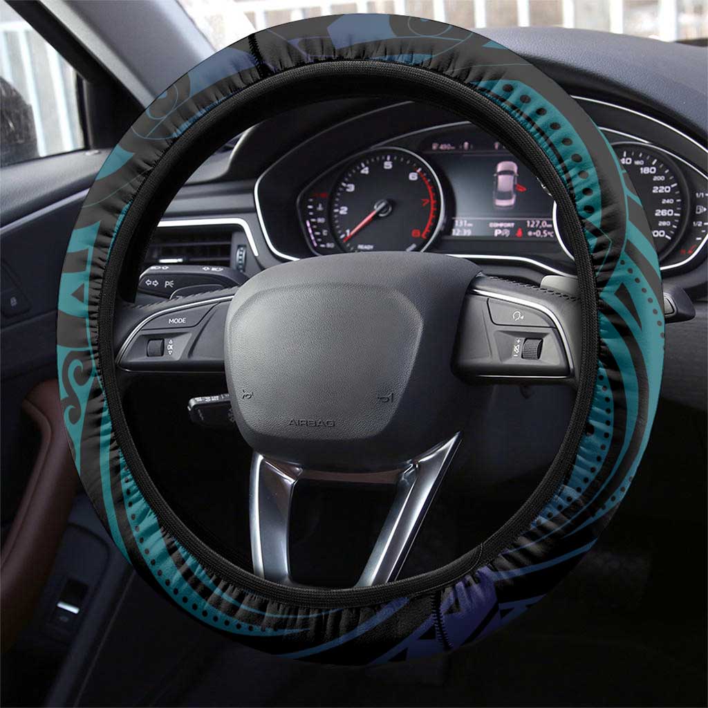 Suicide Prevention New Zealand Steering Wheel Cover Aotearoa Maori Butterfly Mix Silver Fern - Aussie Hoodie