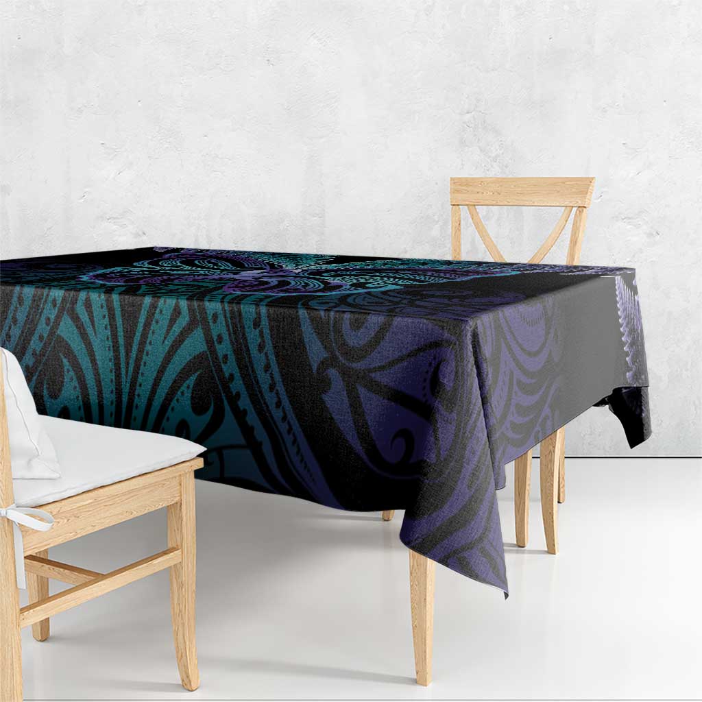 Suicide Prevention New Zealand Tablecloth Aotearoa Maori Butterfly Mix Silver Fern - Aussie Hoodie