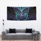 Suicide Prevention New Zealand Tapestry Aotearoa Maori Butterfly Mix Silver Fern - Aussie Hoodie