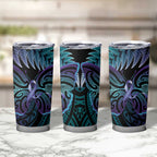 Suicide Prevention New Zealand Tumbler Cup Aotearoa Maori Butterfly Mix Silver Fern - Aussie Hoodie