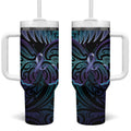 Suicide Prevention New Zealand Tumbler With Handle Aotearoa Maori Butterfly Mix Silver Fern - Aussie Hoodie