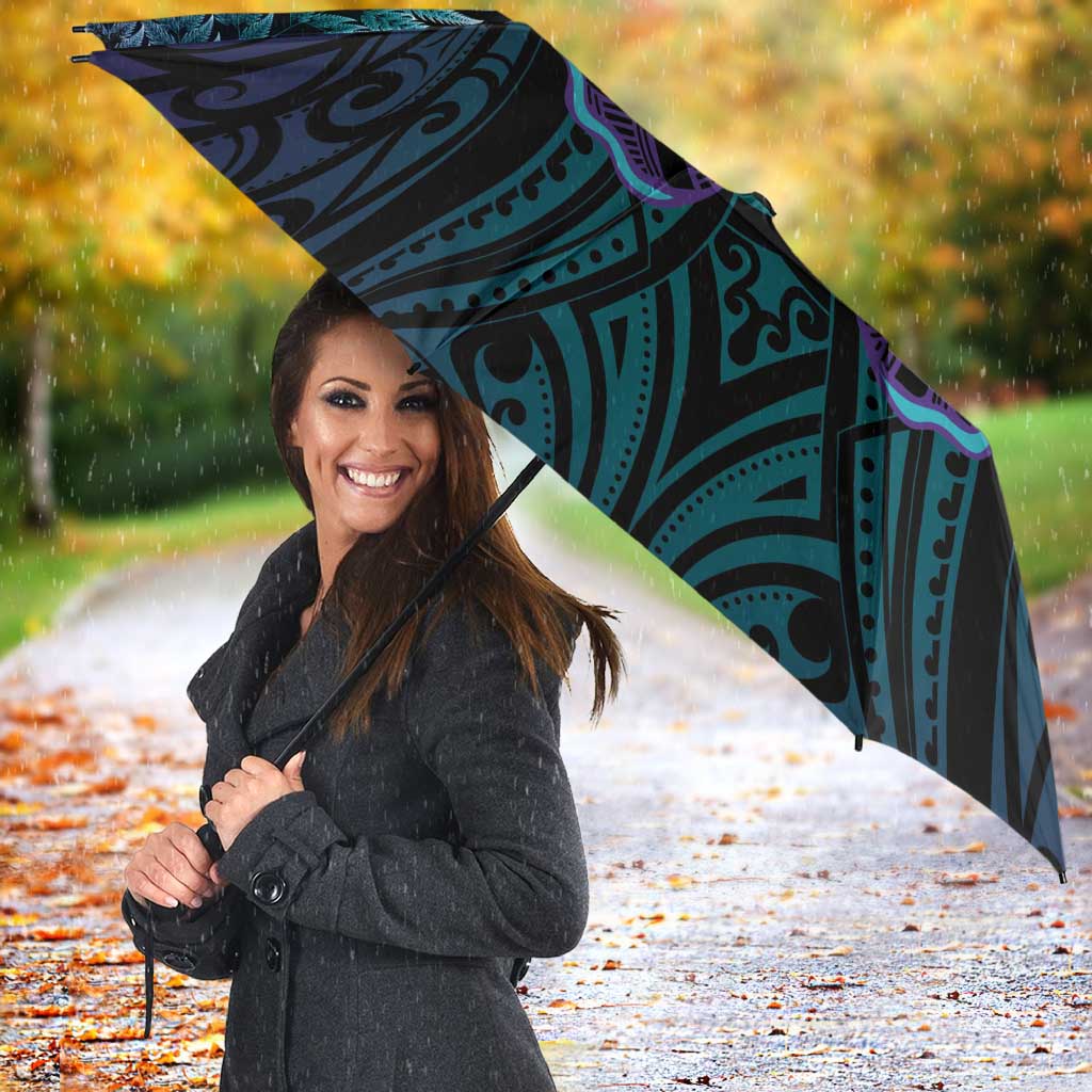 Suicide Prevention New Zealand Umbrella Aotearoa Maori Butterfly Mix Silver Fern - Aussie Hoodie